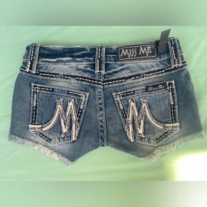 MISS ME BLUE JEANS SHORTS SIZE 23 NEW WITH TAGS
